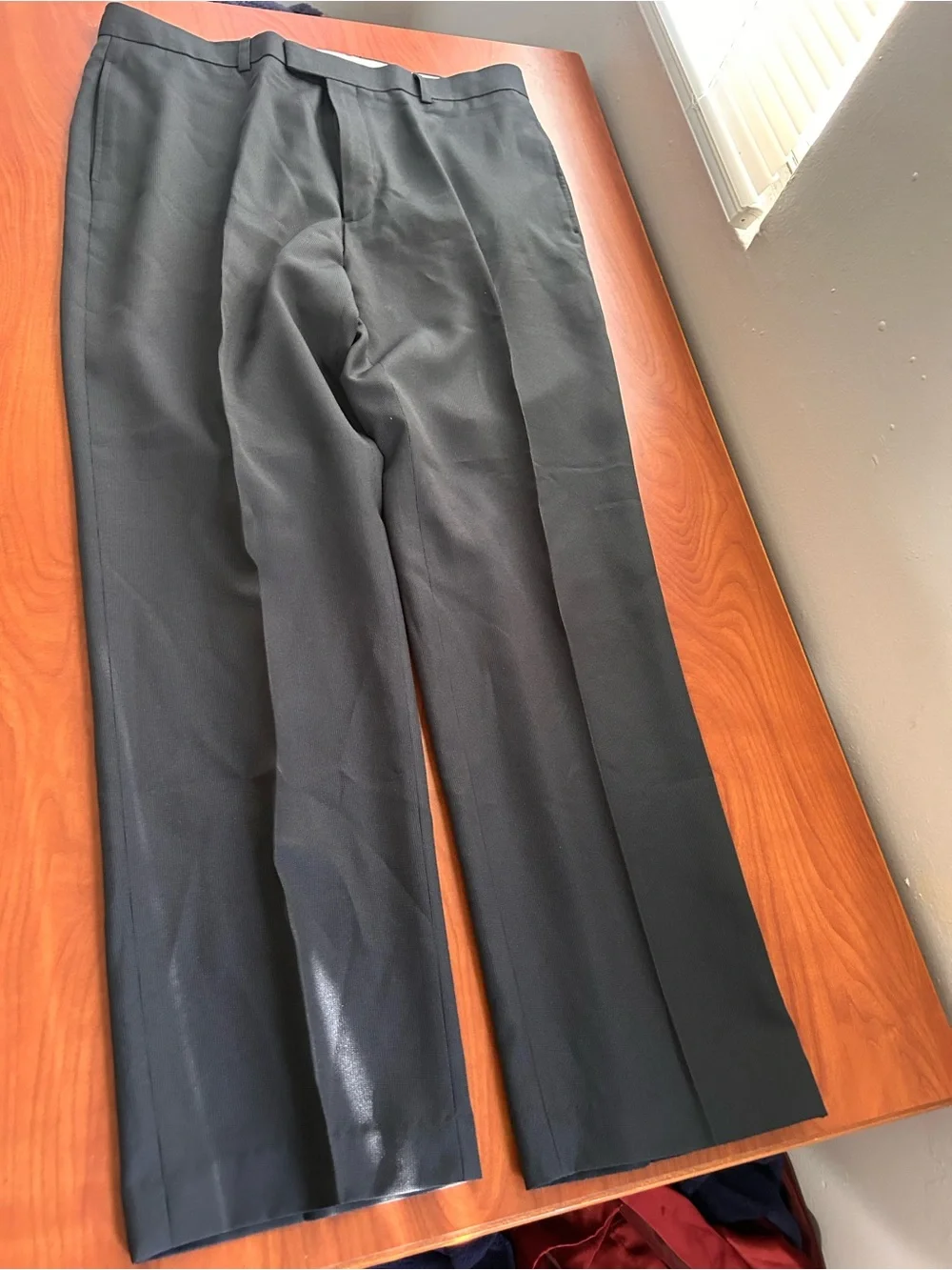 Men's Black Dress Pants - Classic Straight Fit